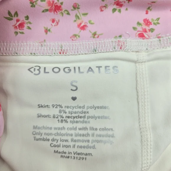 NWT Blogilates Ballerina Skort Pink Floral - Picture 13 of 13